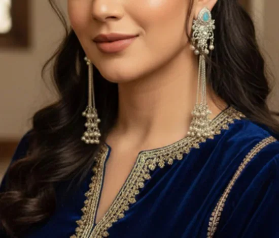 Kashmiri Floral Earrings